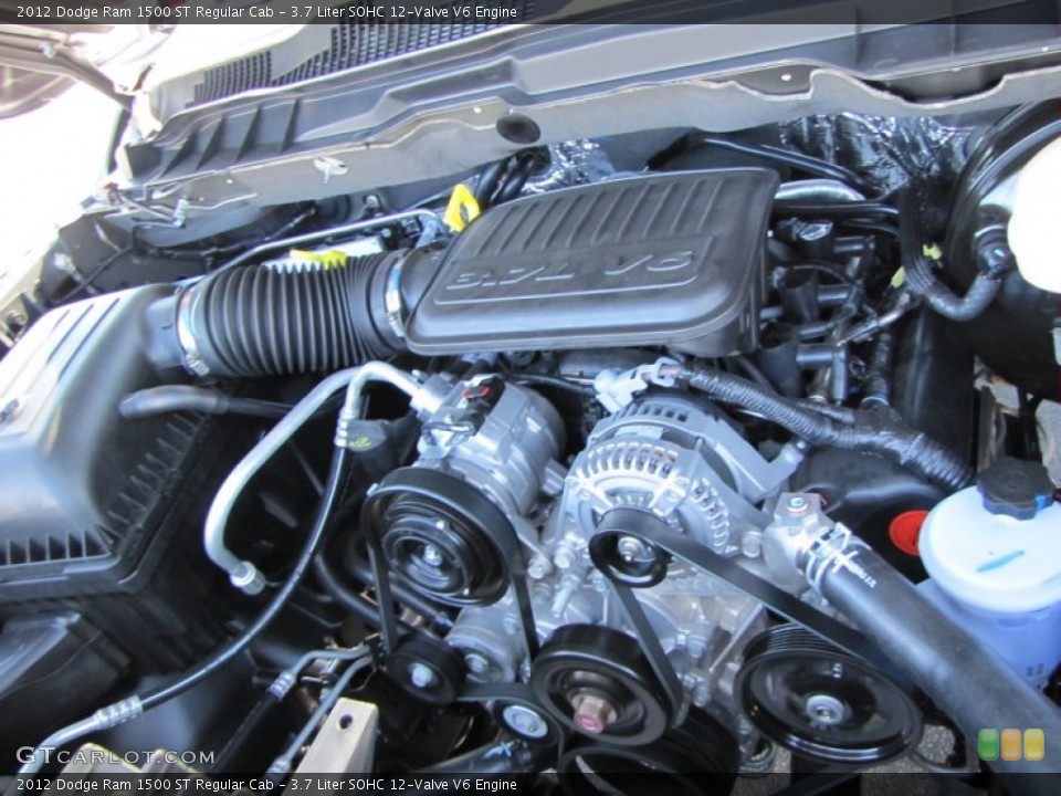 3.7 Liter SOHC 12-Valve V6 Engine for the 2012 Dodge Ram 1500 #54821380