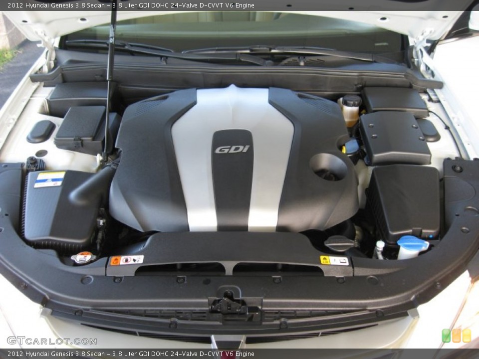 3.8 Liter GDI DOHC 24-Valve D-CVVT V6 Engine for the 2012 Hyundai Genesis #54829063
