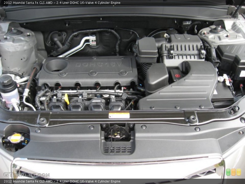 2.4 Liter DOHC 16-Valve 4 Cylinder Engine for the 2012 Hyundai Santa Fe #54830059