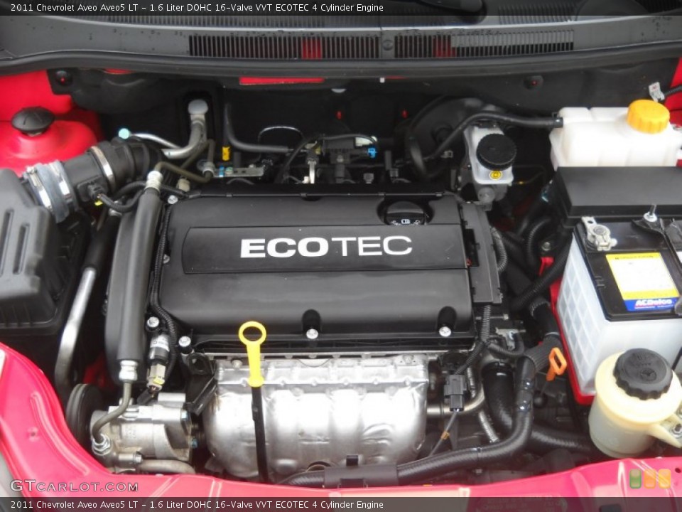 1.6 Liter DOHC 16-Valve VVT ECOTEC 4 Cylinder Engine for the 2011 Chevrolet Aveo #54844654