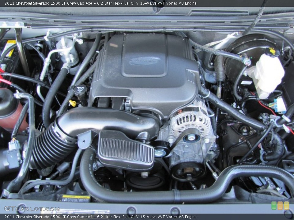 6.2 Liter Flex-Fuel OHV 16-Valve VVT Vortec V8 Engine for the 2011 Chevrolet Silverado 1500 #54847507