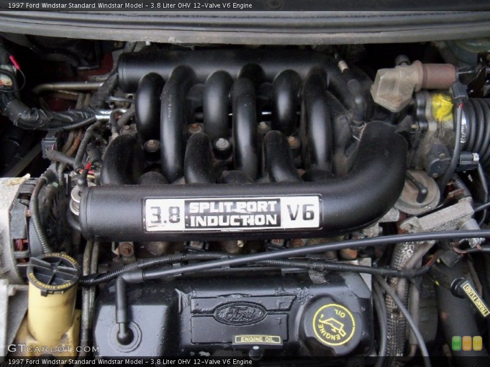 3.8 Liter OHV 12-Valve V6 1997 Ford Windstar Engine