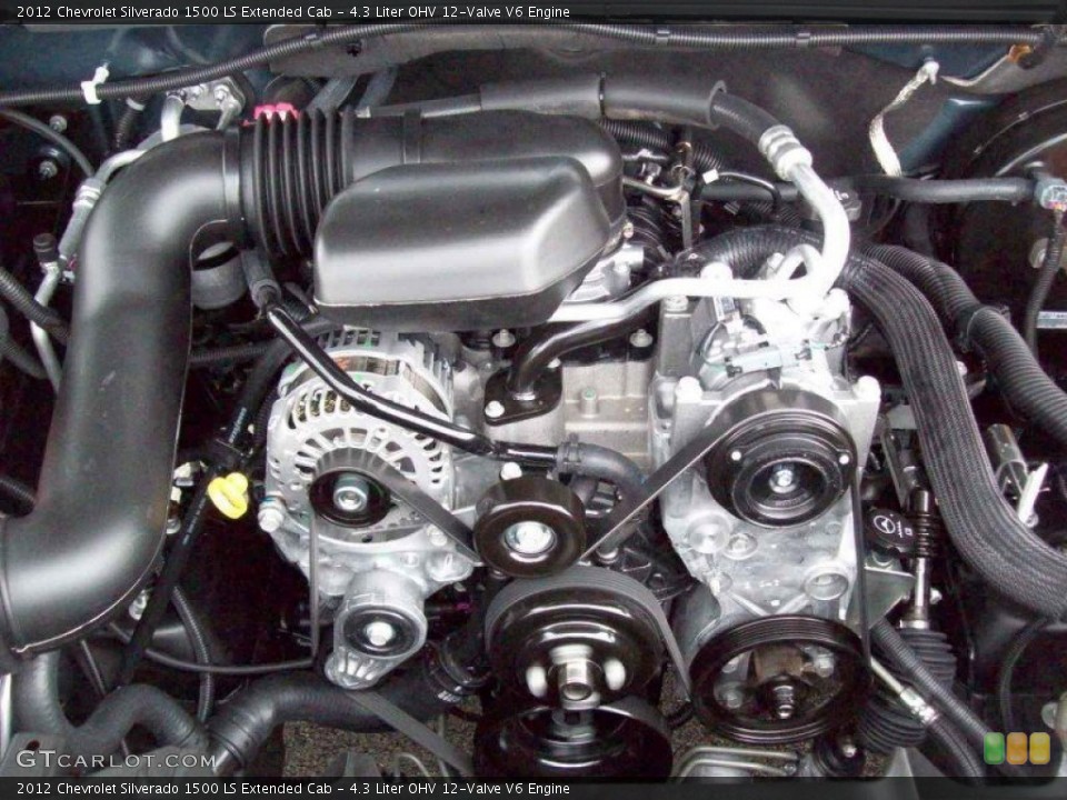 4.3 Liter OHV 12-Valve V6 2012 Chevrolet Silverado 1500 Engine