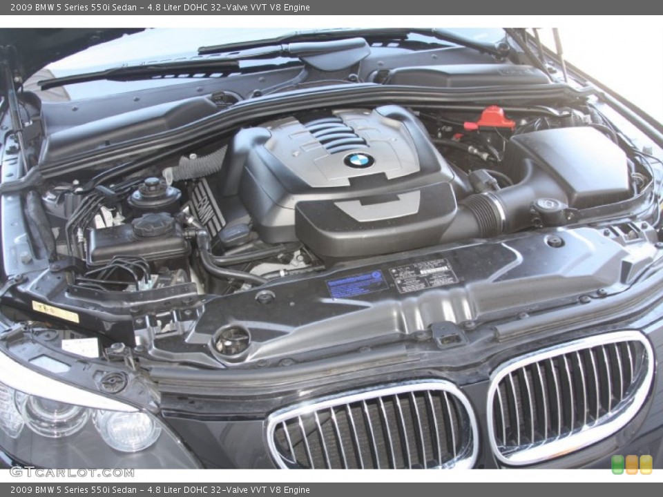 4.8 Liter DOHC 32-Valve VVT V8 Engine for the 2009 BMW 5 Series #54865762