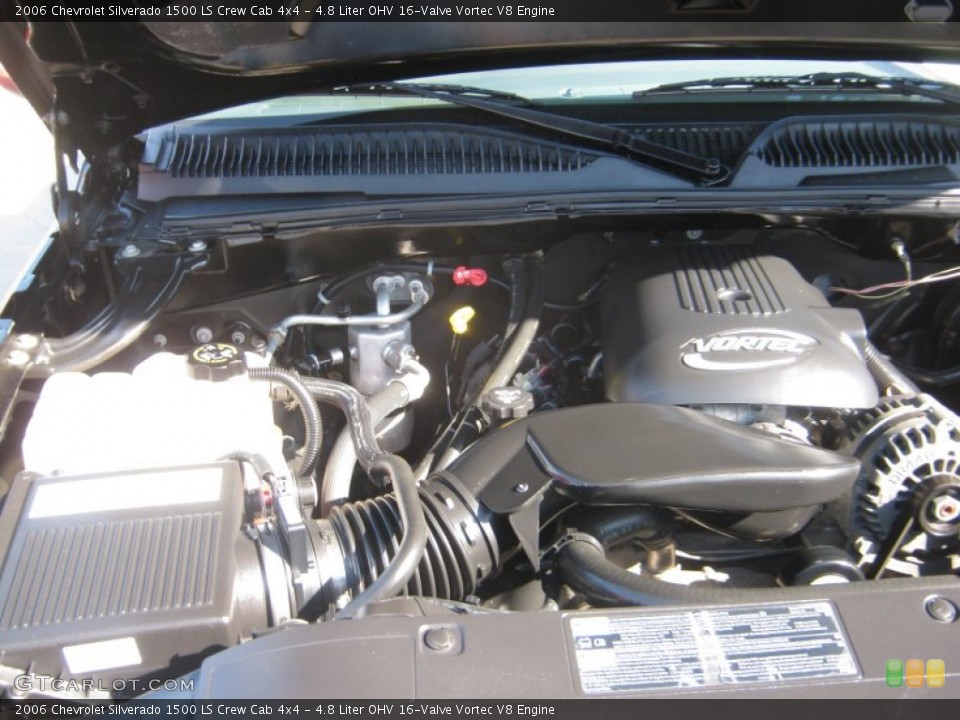 4.8 Liter OHV 16-Valve Vortec V8 Engine for the 2006 Chevrolet Silverado 1500 #54880891