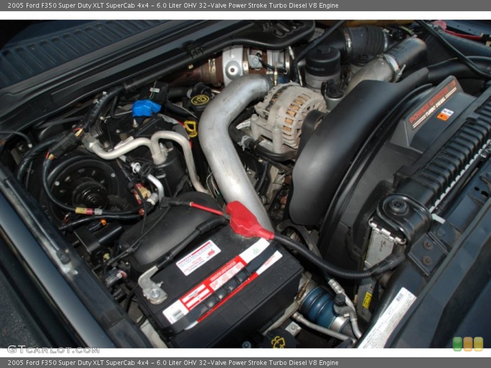 6.0 Liter OHV 32-Valve Power Stroke Turbo Diesel V8 Engine for the 2005 Ford F350 Super Duty #54883543