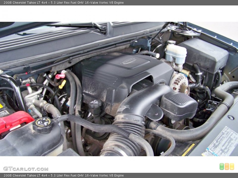 5.3 Liter Flex Fuel OHV 16-Valve Vortec V8 Engine for the 2008 Chevrolet Tahoe #54887065