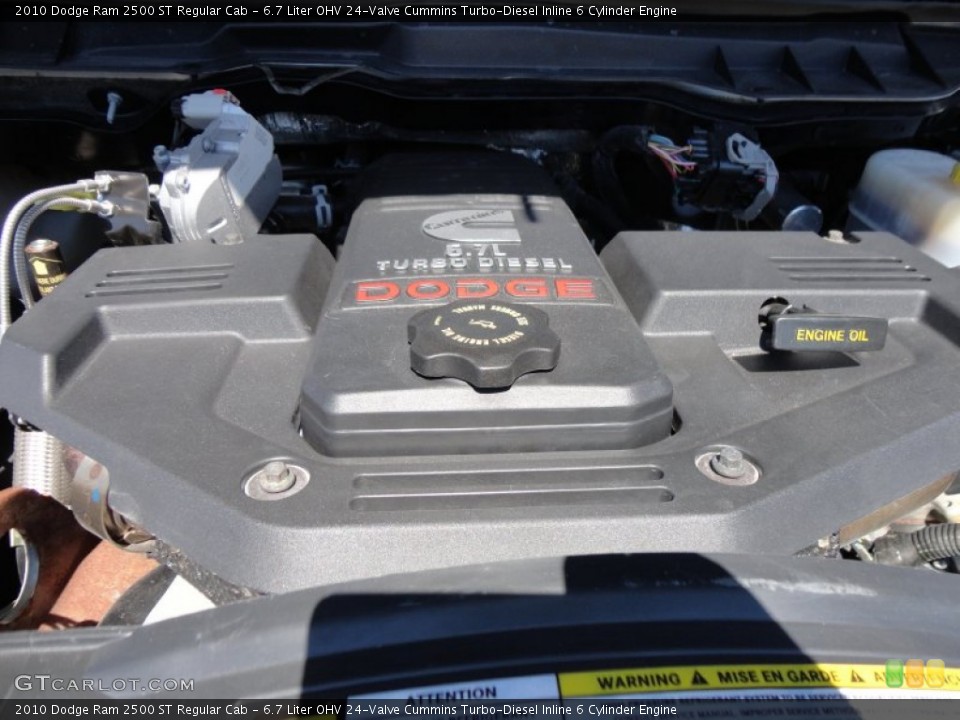 6.7 Liter OHV 24-Valve Cummins Turbo-Diesel Inline 6 Cylinder Engine for the 2010 Dodge Ram 2500 #54890338