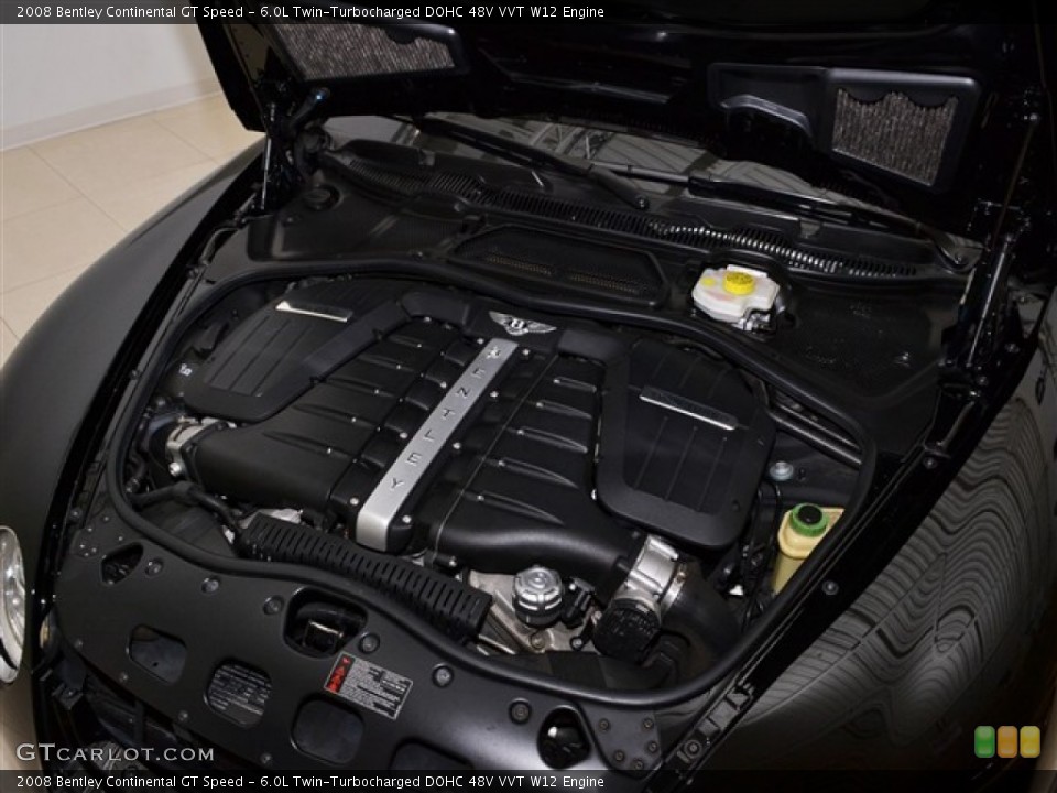 6.0L Twin-Turbocharged DOHC 48V VVT W12 Engine for the 2008 Bentley Continental GT #54912194