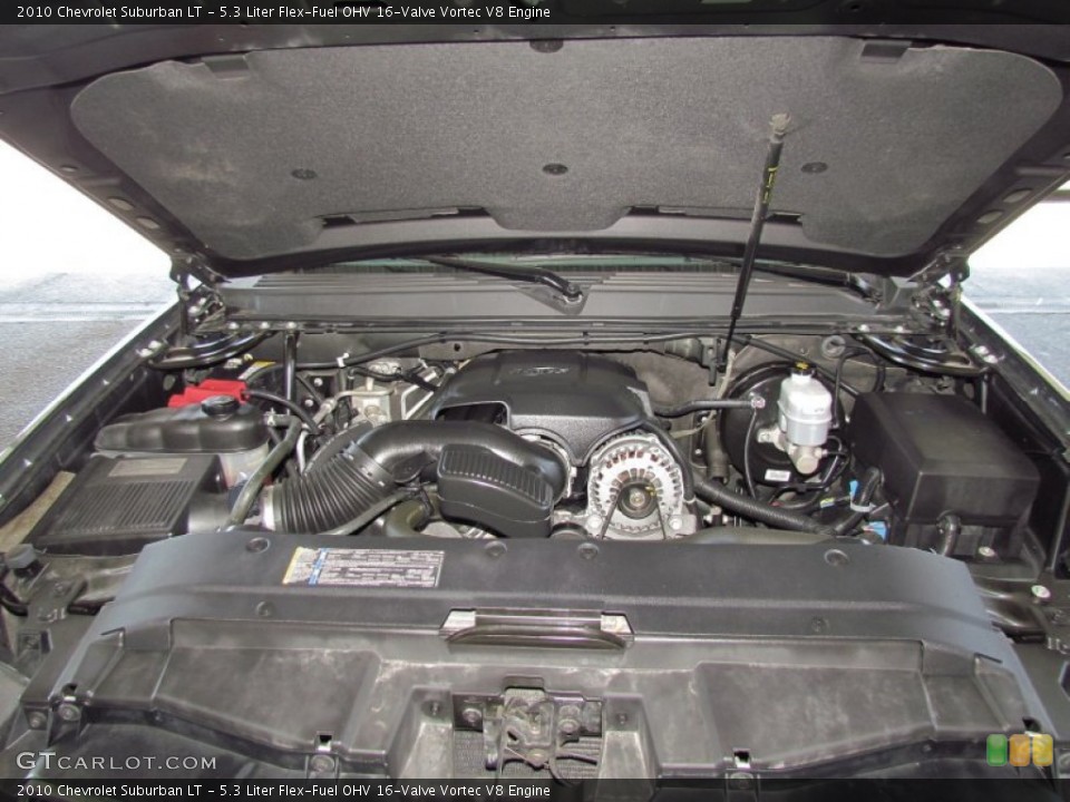 5.3 Liter Flex-Fuel OHV 16-Valve Vortec V8 Engine for the 2010 Chevrolet Suburban #54921082