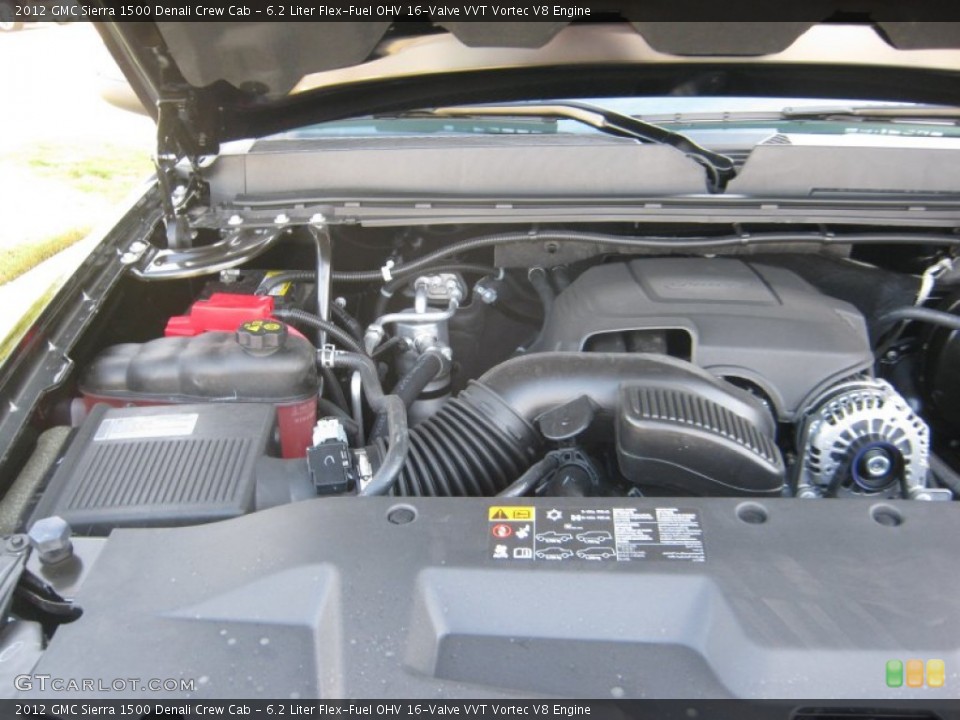 6.2 Liter Flex-Fuel OHV 16-Valve VVT Vortec V8 2012 GMC Sierra 1500 Engine