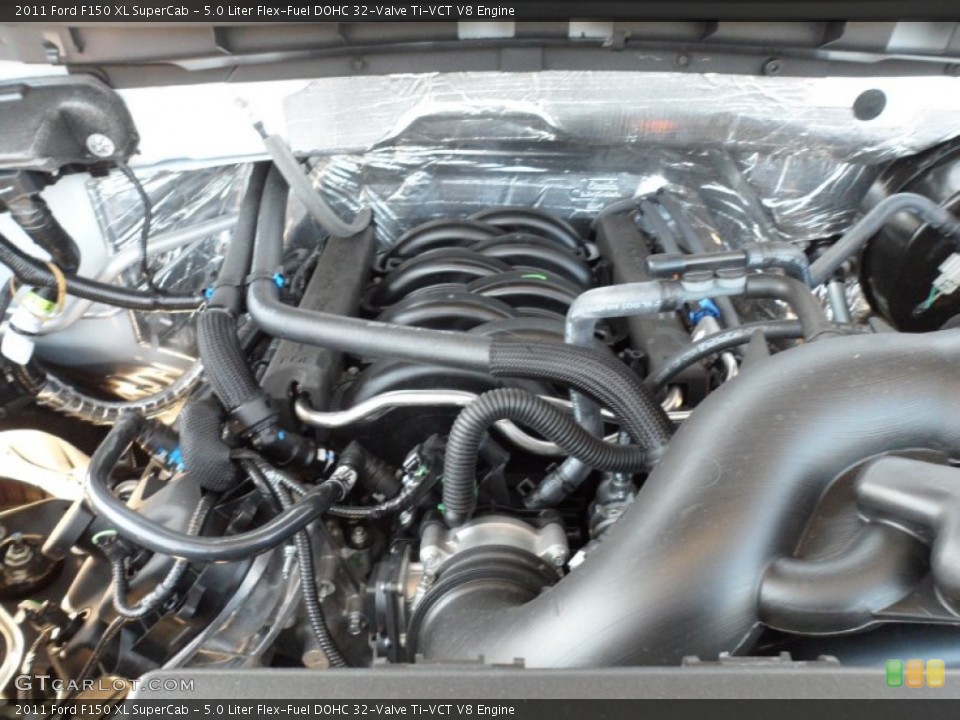 5.0 Liter Flex-Fuel DOHC 32-Valve Ti-VCT V8 Engine for the 2011 Ford F150 #54957778