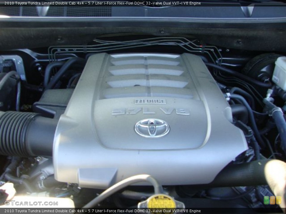 5.7 Liter i-Force Flex-Fuel DOHC 32-Valve Dual VVT-i V8 Engine for the 2010 Toyota Tundra #54965845