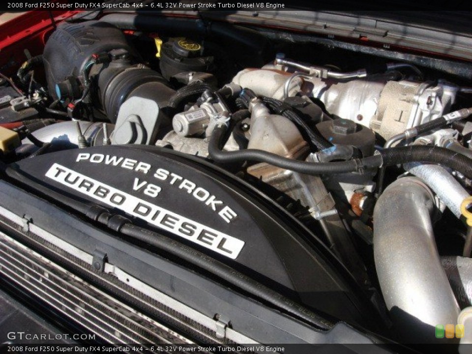 6.4L 32V Power Stroke Turbo Diesel V8 Engine for the 2008 Ford F250 Super Duty #54985585