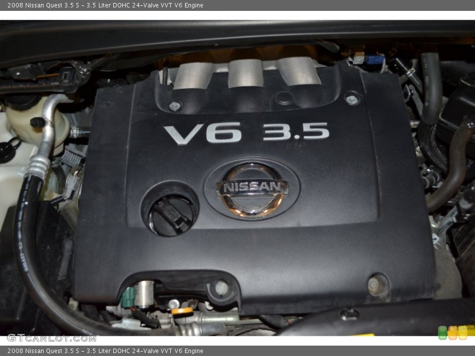 3.5 Liter DOHC 24-Valve VVT V6 2008 Nissan Quest Engine