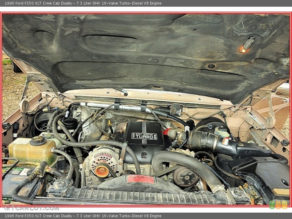 7.3 Liter OHV 16-Valve Turbo-Diesel V8 Engine for the 1996 Ford F350 #54996653