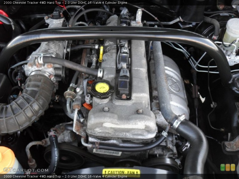 2.0 Liter DOHC 16-Valve 4 Cylinder Engine for the 2000 Chevrolet Tracker #55004389