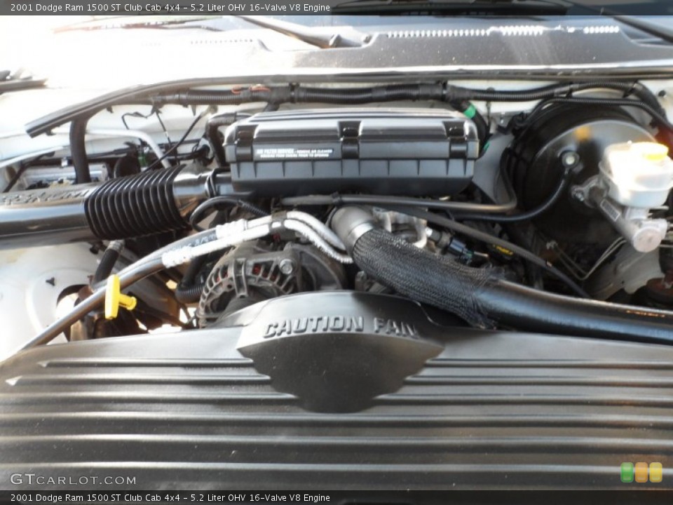 5.2 Liter OHV 16-Valve V8 Engine for the 2001 Dodge Ram 1500 #55004467