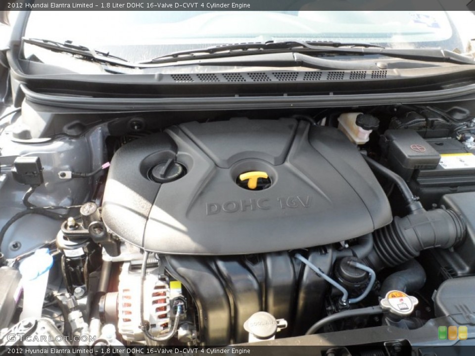 1.8 Liter DOHC 16-Valve D-CVVT 4 Cylinder Engine for the 2012 Hyundai Elantra #55006636