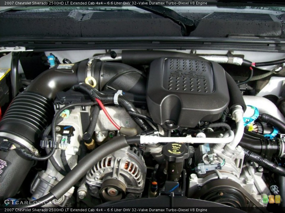 6.6 Liter OHV 32-Valve Duramax Turbo-Diesel V8 Engine for the 2007 Chevrolet Silverado 2500HD #55014980