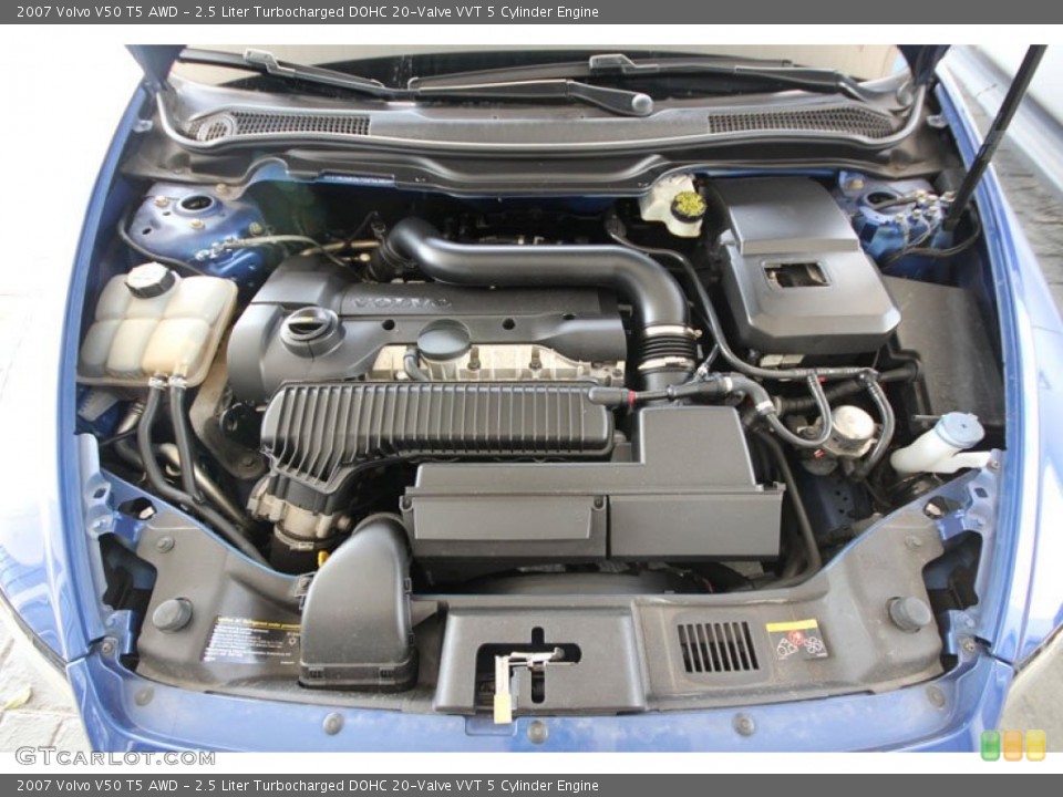 2.5 Liter Turbocharged DOHC 20-Valve VVT 5 Cylinder Engine for the 2007 Volvo V50 #55020447