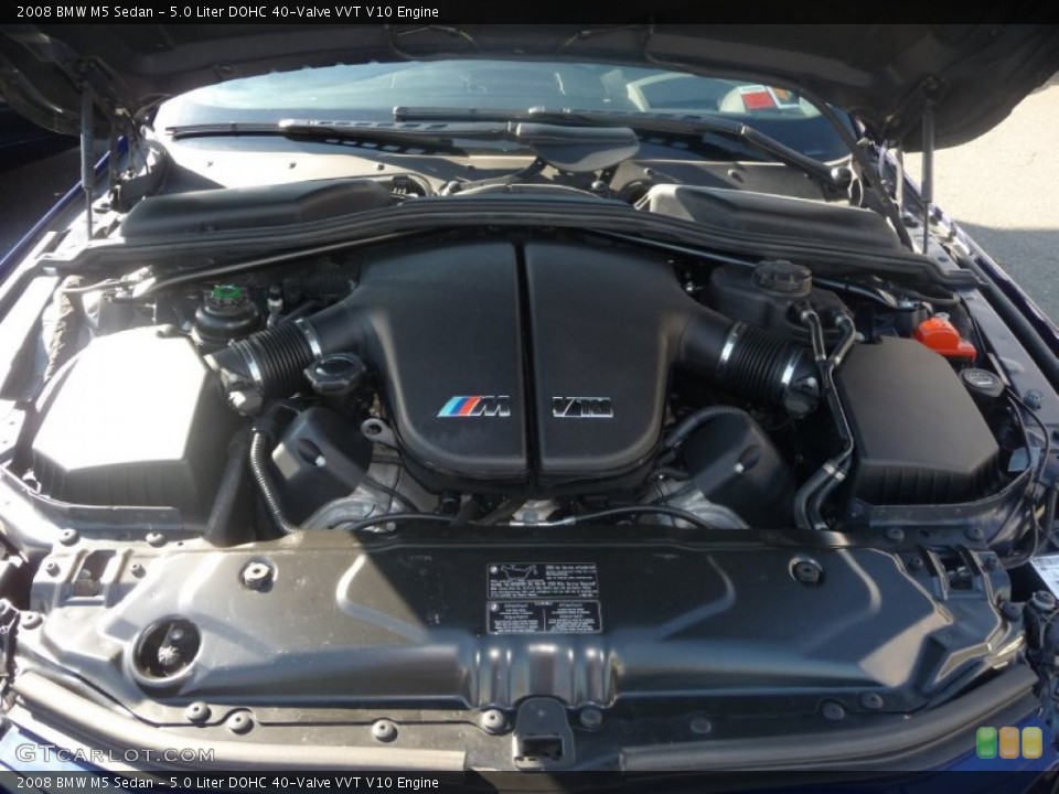 5.0 Liter DOHC 40-Valve VVT V10 Engine for the 2008 BMW M5 #55023924