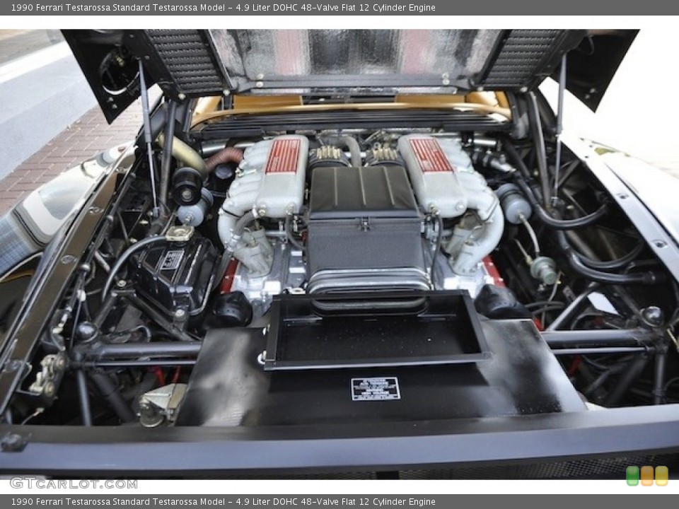 4.9 Liter DOHC 48-Valve Flat 12 Cylinder Engine for the 1990 Ferrari Testarossa #55061493