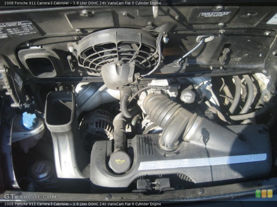 3.8 Liter DOHC 24V VarioCam Flat 6 Cylinder Engine for the 2008 Porsche 911 #55062747