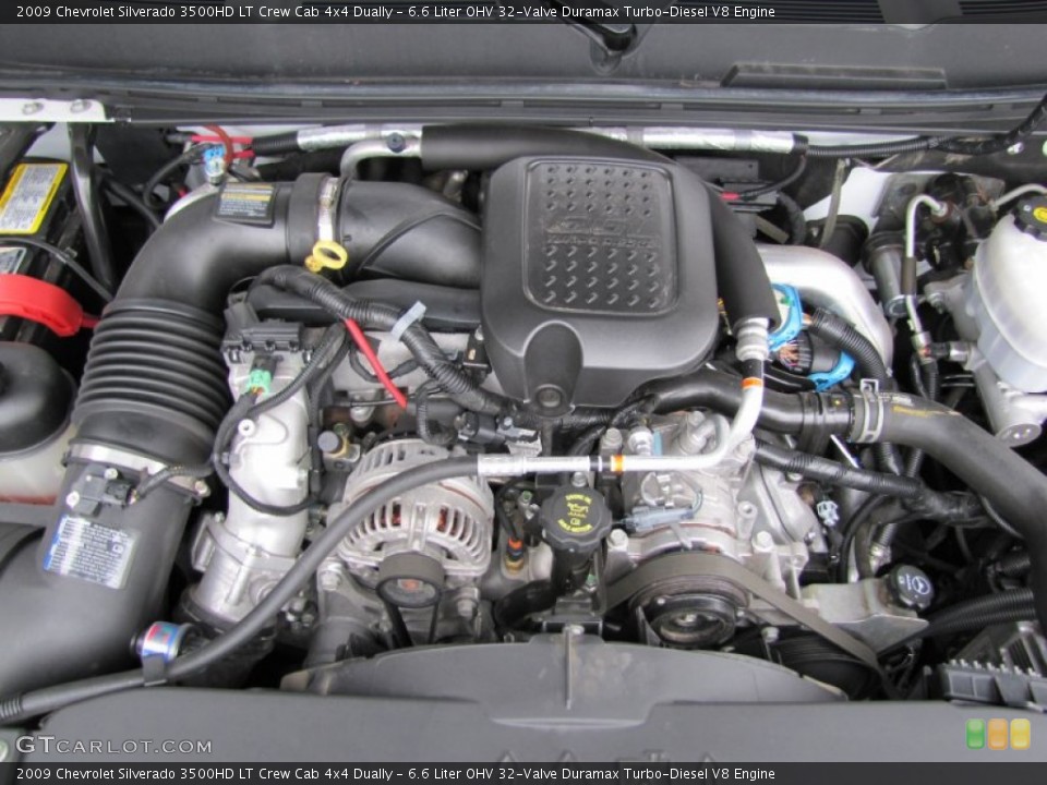 6.6 Liter OHV 32-Valve Duramax Turbo-Diesel V8 Engine for the 2009 Chevrolet Silverado 3500HD #55066623