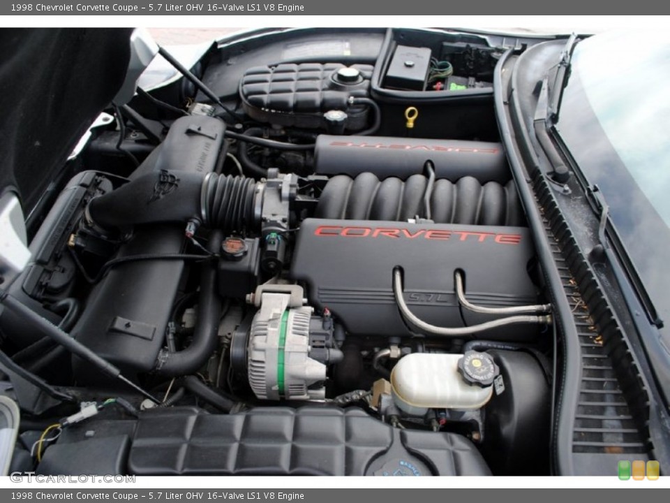 5.7 Liter OHV 16-Valve LS1 V8 Engine for the 1998 Chevrolet Corvette #55066626