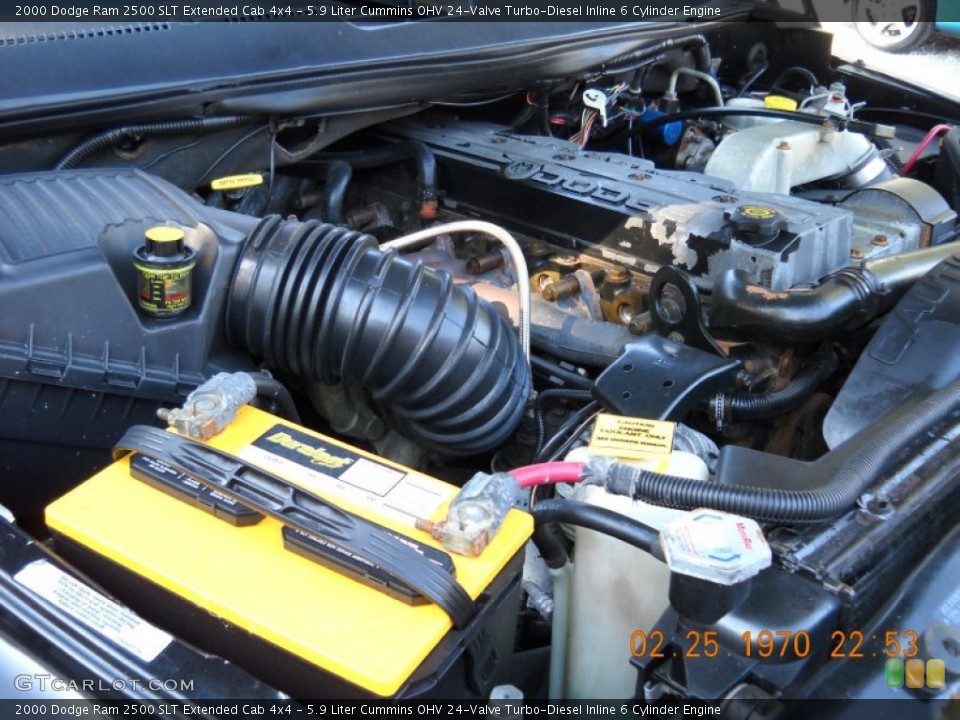 5.9 Liter Cummins OHV 24-Valve Turbo-Diesel Inline 6 Cylinder Engine for the 2000 Dodge Ram 2500 #55070667