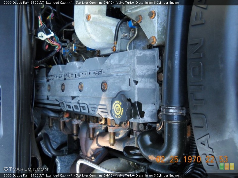 5.9 Liter Cummins OHV 24-Valve Turbo-Diesel Inline 6 Cylinder Engine for the 2000 Dodge Ram 2500 #55070675