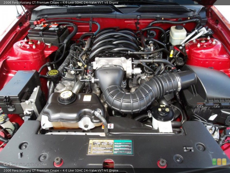 4.6 Liter SOHC 24-Valve VVT V8 Engine for the 2006 Ford Mustang #55073926