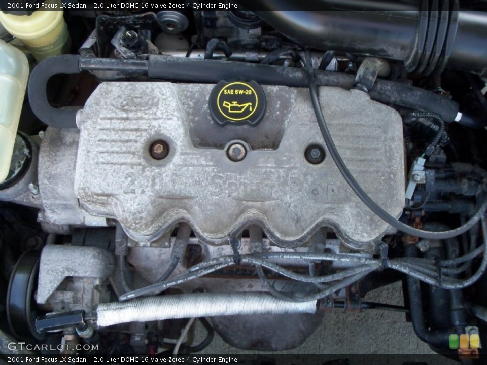 2.0 Liter DOHC 16 Valve Zetec 4 Cylinder Engine for the 2001 Ford Focus #55091011