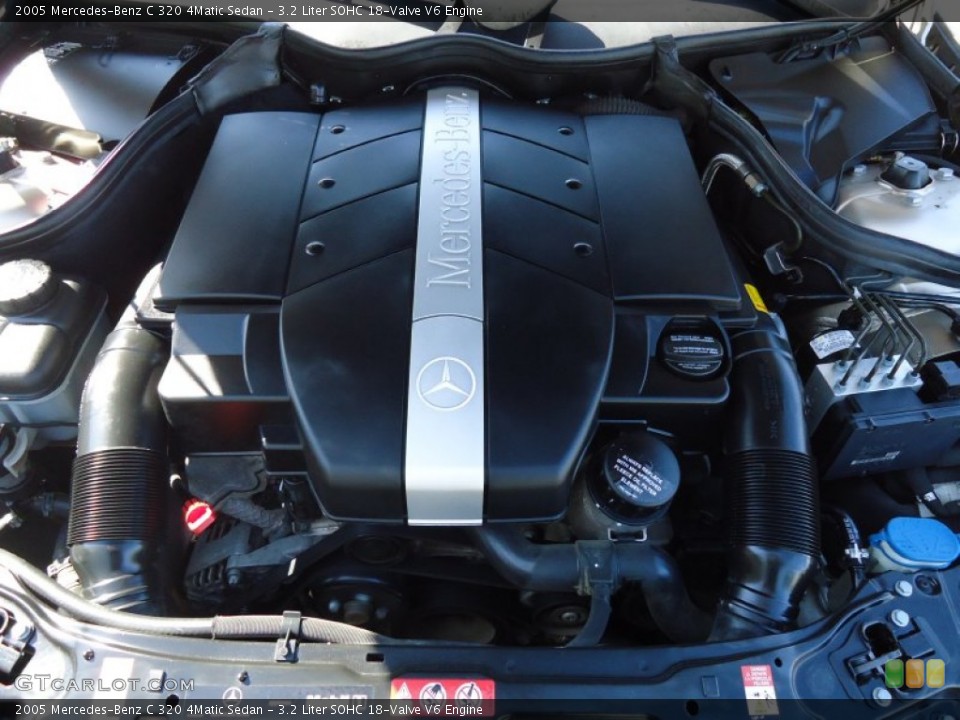 3.2 Liter SOHC 18-Valve V6 Engine for the 2005 Mercedes-Benz C #55091698
