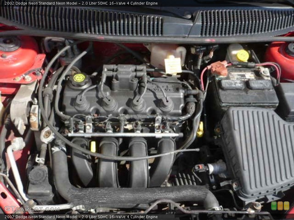 2.0 Liter SOHC 16-Valve 4 Cylinder Engine for the 2002 Dodge Neon #55095247