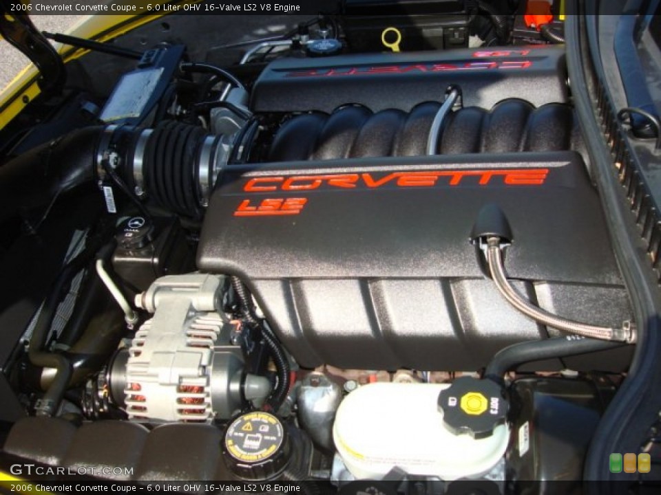6.0 Liter OHV 16-Valve LS2 V8 Engine for the 2006 Chevrolet Corvette #55096393
