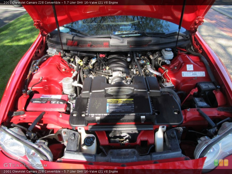 5.7 Liter OHV 16-Valve LS1 V8 Engine for the 2001 Chevrolet Camaro #55098796