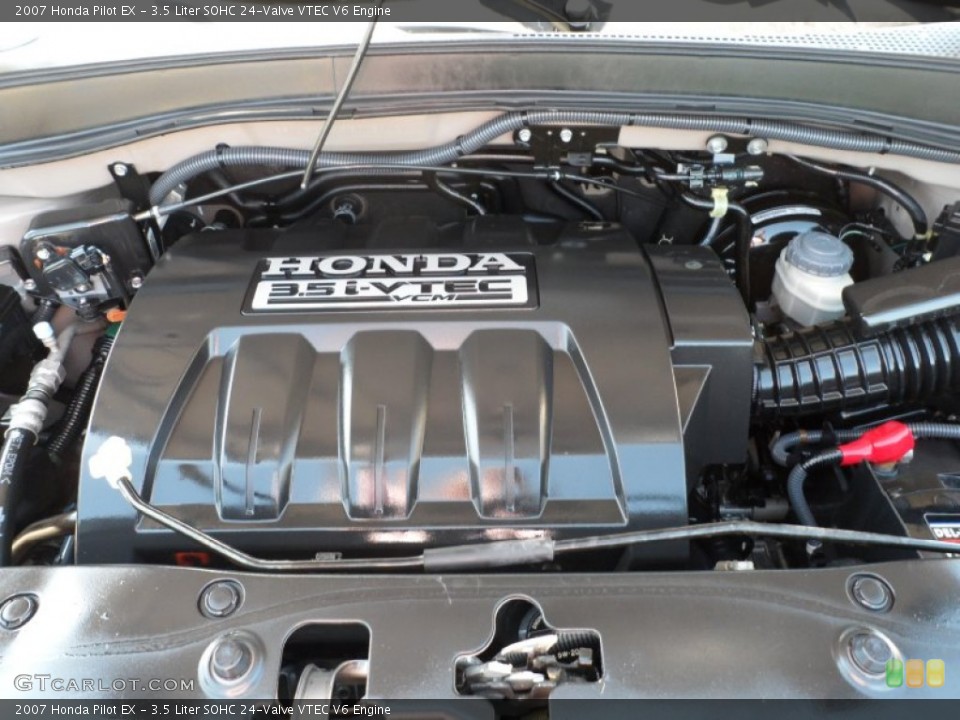 3.5 Liter SOHC 24-Valve VTEC V6 2007 Honda Pilot Engine