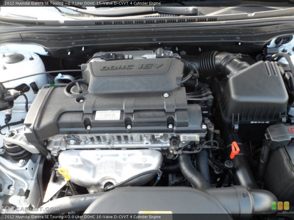 2.0 Liter DOHC 16-Valve D-CVVT 4 Cylinder Engine for the 2012 Hyundai Elantra #55109673