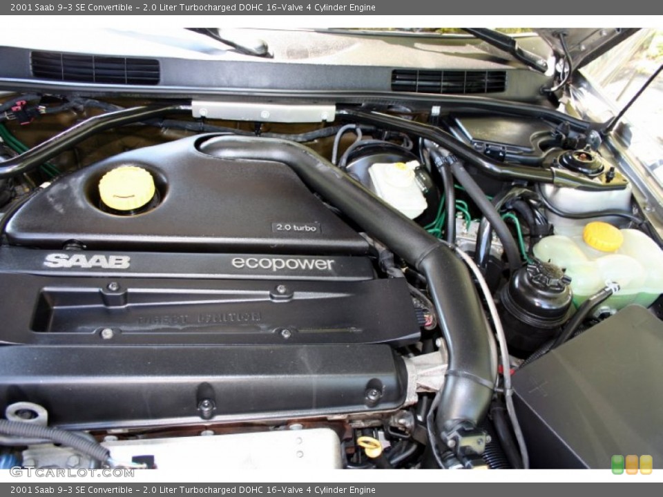 2.0 Liter Turbocharged DOHC 16-Valve 4 Cylinder Engine for the 2001 Saab 9-3 #55113684