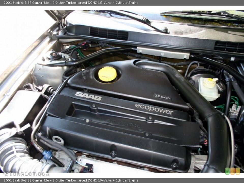 2.0 Liter Turbocharged DOHC 16-Valve 4 Cylinder Engine for the 2001 Saab 9-3 #55113693