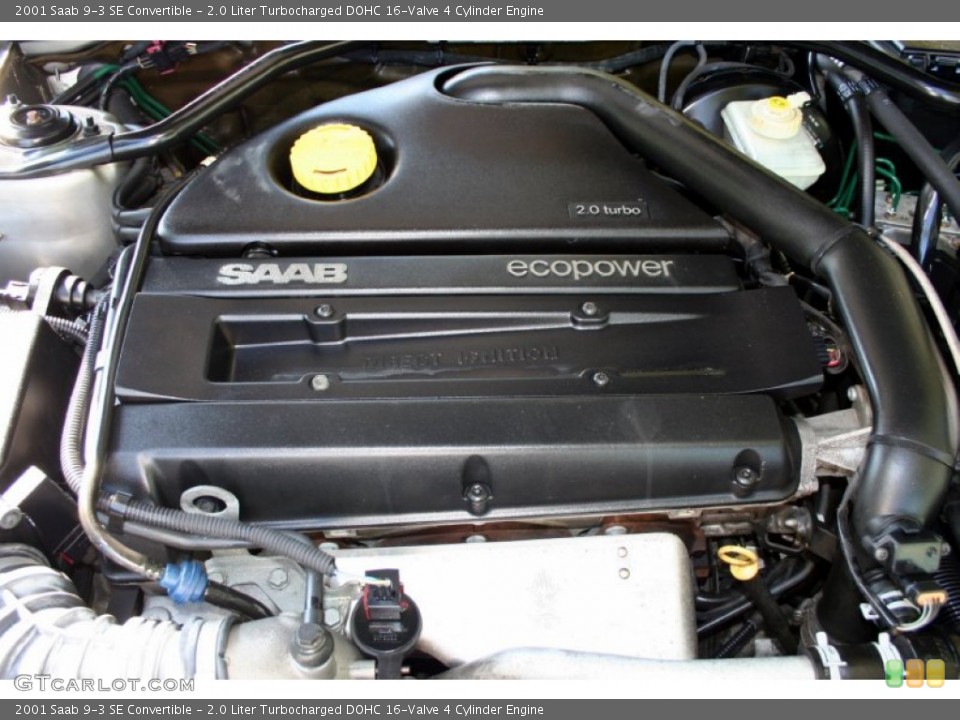 2.0 Liter Turbocharged DOHC 16-Valve 4 Cylinder Engine for the 2001 Saab 9-3 #55113702