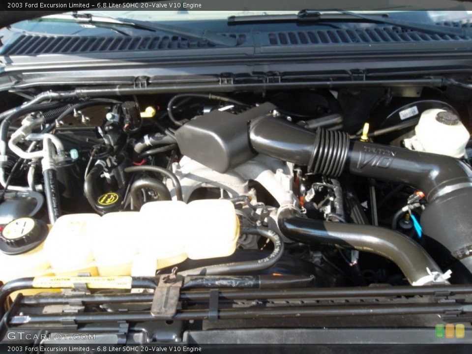 6.8 Liter SOHC 20-Valve V10 Engine for the 2003 Ford Excursion #55126548