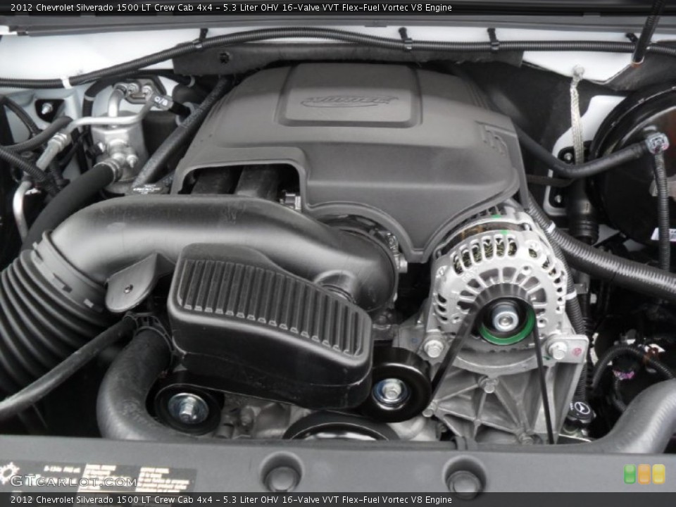 5.3 Liter OHV 16-Valve VVT Flex-Fuel Vortec V8 Engine for the 2012 Chevrolet Silverado 1500 #55129277