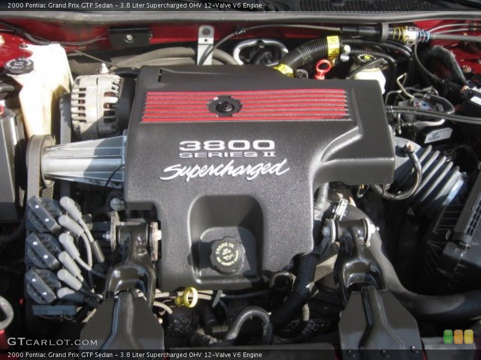 3.8 Liter Supercharged OHV 12-Valve V6 Engine for the 2000 Pontiac Grand Prix #55129344