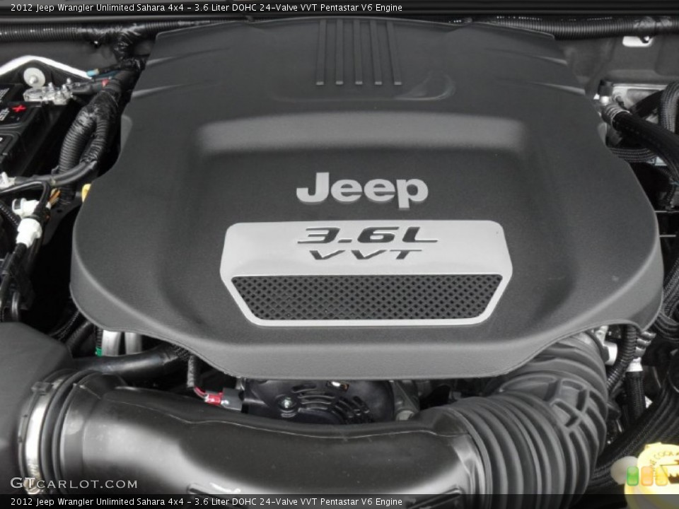 3.6 Liter DOHC 24-Valve VVT Pentastar V6 Engine for the 2012 Jeep Wrangler Unlimited #55132224
