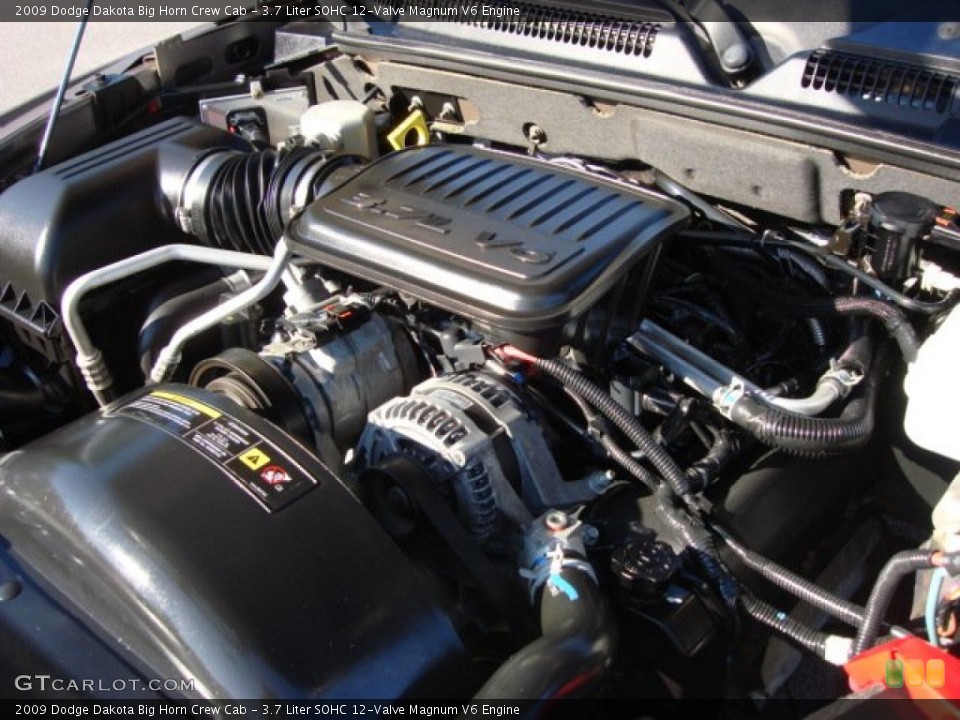 3.7 Liter SOHC 12-Valve Magnum V6 Engine for the 2009 Dodge Dakota #55132605
