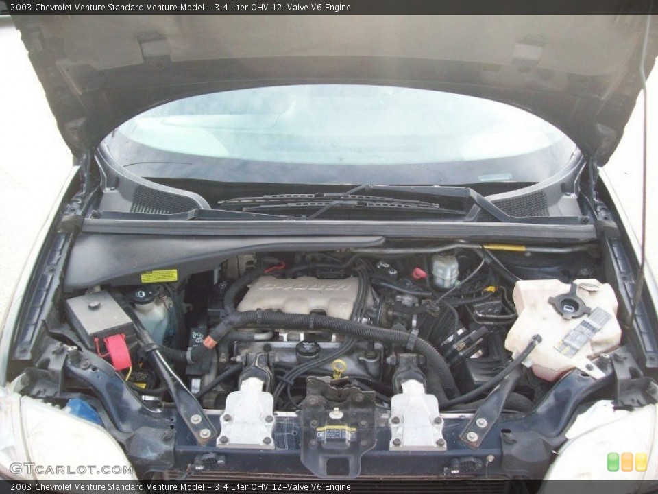 3.4 Liter OHV 12-Valve V6 2003 Chevrolet Venture Engine