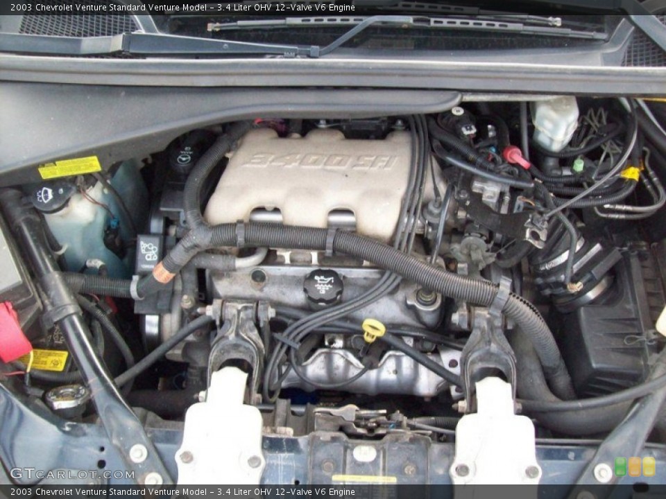 3.4 Liter OHV 12-Valve V6 Engine for the 2003 Chevrolet Venture #55154144